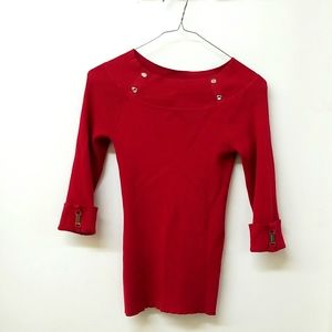 Women's Magenta Off-the-Shoulder Blouse